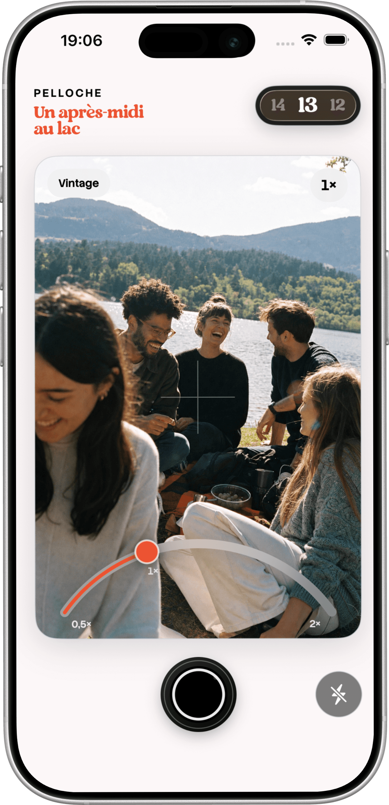 Interface de l’application Pelloche